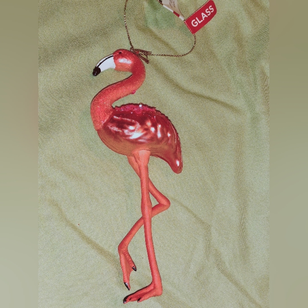 Ashland:Collectible Ornament Glass Flamingo,3D,Multi-color, Beautiful colors,NWT
